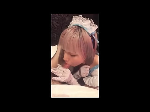 ❤️ جاپاني بت [ميوڪا]، فرينچ نوڪر جو لباس، حصو 1، بلو جاب ۽ لوشن سان جرڪ آف ❤❌  ❌❤